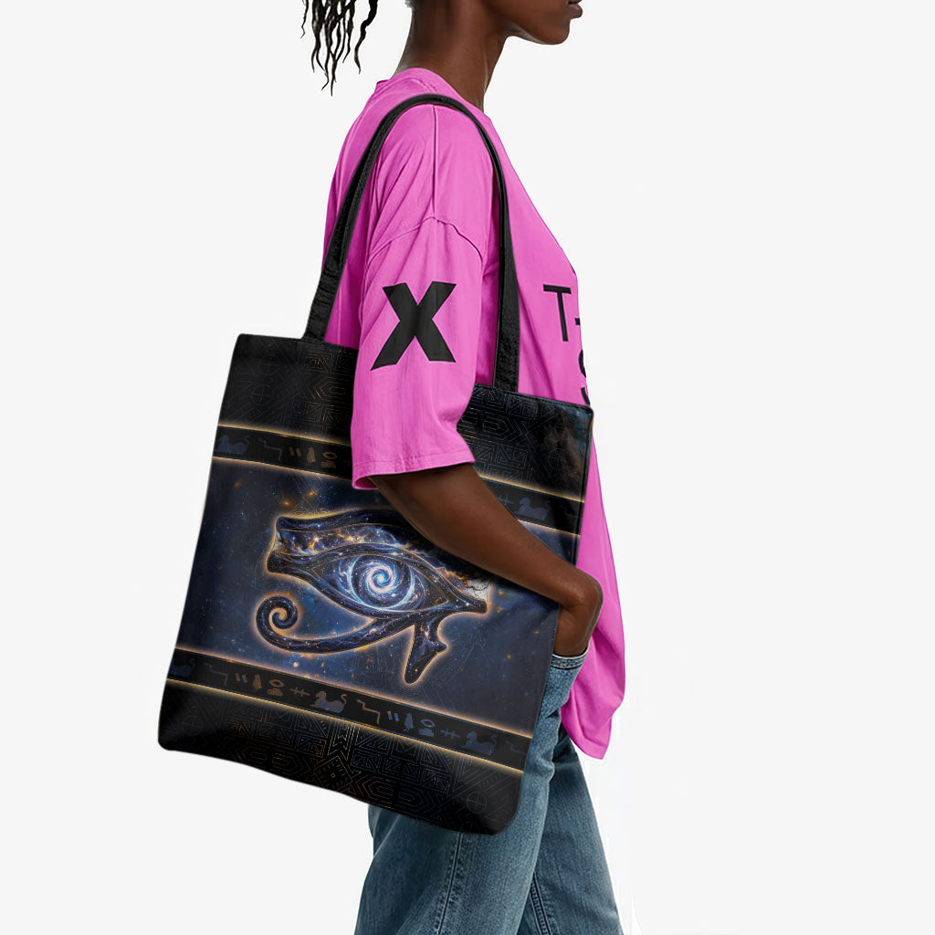 Egypt Eye Of Ra Tote Bag Galaxy Zodiac Universe