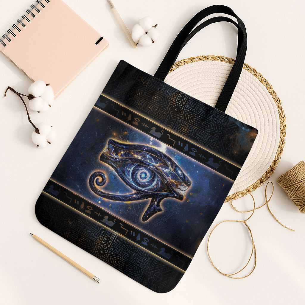 Egypt Eye Of Ra Tote Bag Galaxy Zodiac Universe