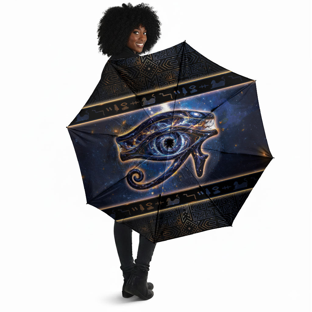 Egypt Eye Of Ra Umbrella Galaxy Zodiac Universe