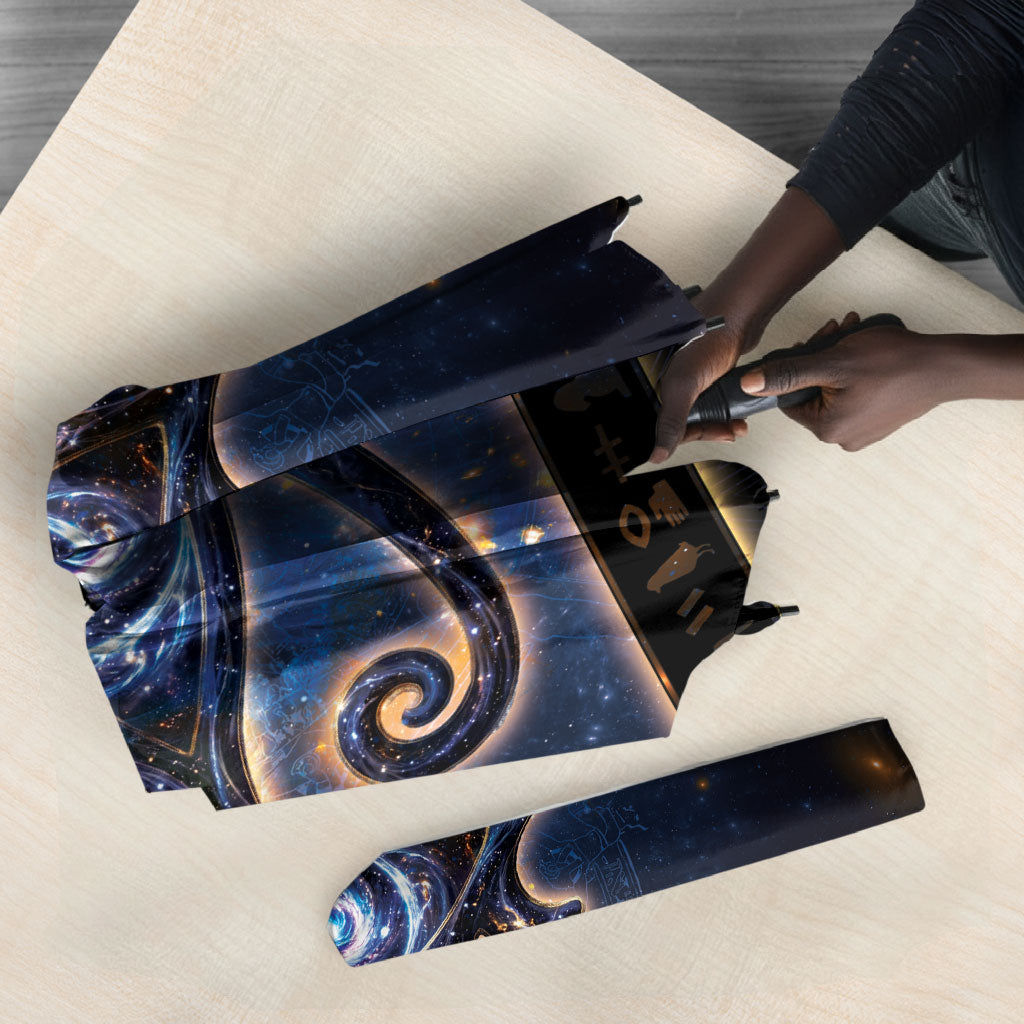 Egypt Eye Of Ra Umbrella Galaxy Zodiac Universe