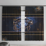 Egypt Eye Of Ra Window Curtain Galaxy Zodiac Universe