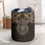 Egypt Eye of Horus Laundry Basket Hieroglyphics Patterns Retro Style