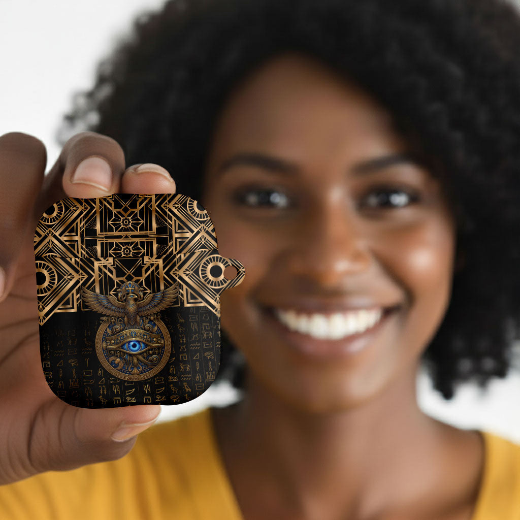 Egypt Eye of Horus AirPods Case Hieroglyphics Patterns Retro Style