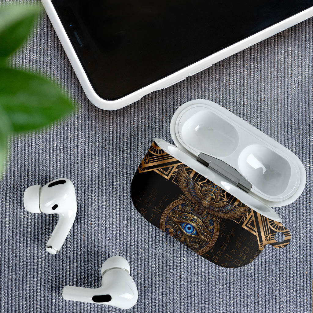 Egypt Eye of Horus AirPods Case Hieroglyphics Patterns Retro Style