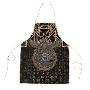 Egypt Eye of Horus Apron Hieroglyphics Patterns Retro Style