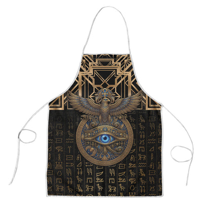 Egypt Eye of Horus Apron Hieroglyphics Patterns Retro Style