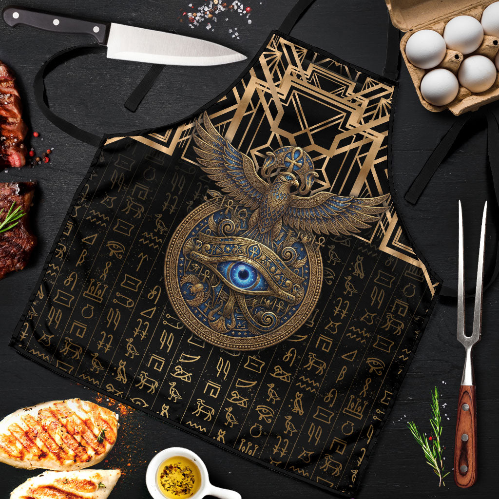 Egypt Eye of Horus Apron Hieroglyphics Patterns Retro Style