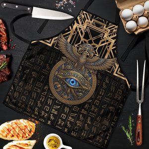 Egypt Eye of Horus Apron Hieroglyphics Patterns Retro Style