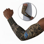 Egypt Eye of Horus Arm Sleeves Hieroglyphics Patterns Retro Style