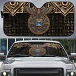 Egypt Eye of Horus Auto Sun Shade Hieroglyphics Patterns Retro Style