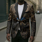 Egypt Eye of Horus Blazer Hieroglyphics Patterns Retro Style