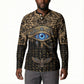 Egypt Eye of Horus Button Sweatshirt Hieroglyphics Patterns Retro Style
