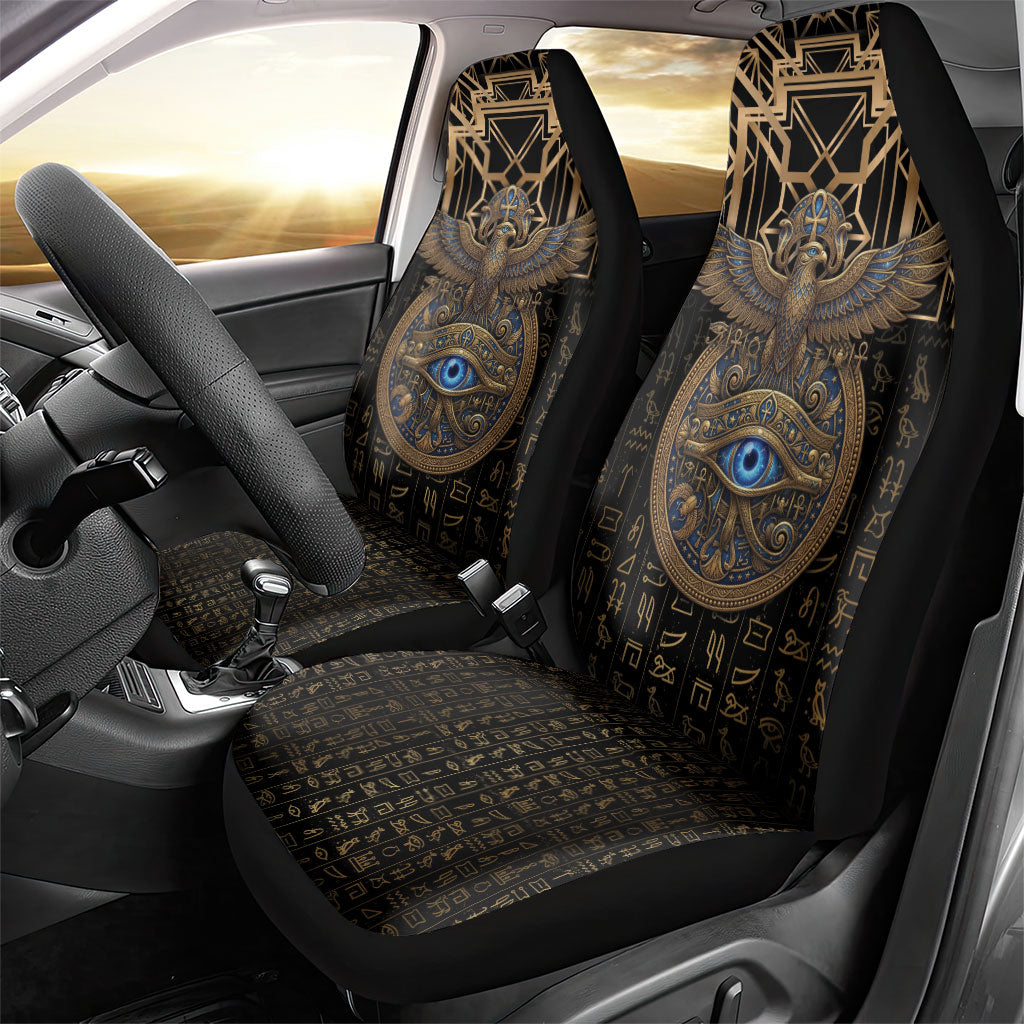 Egypt Eye of Horus Car Seat Cover Hieroglyphics Patterns Retro Style