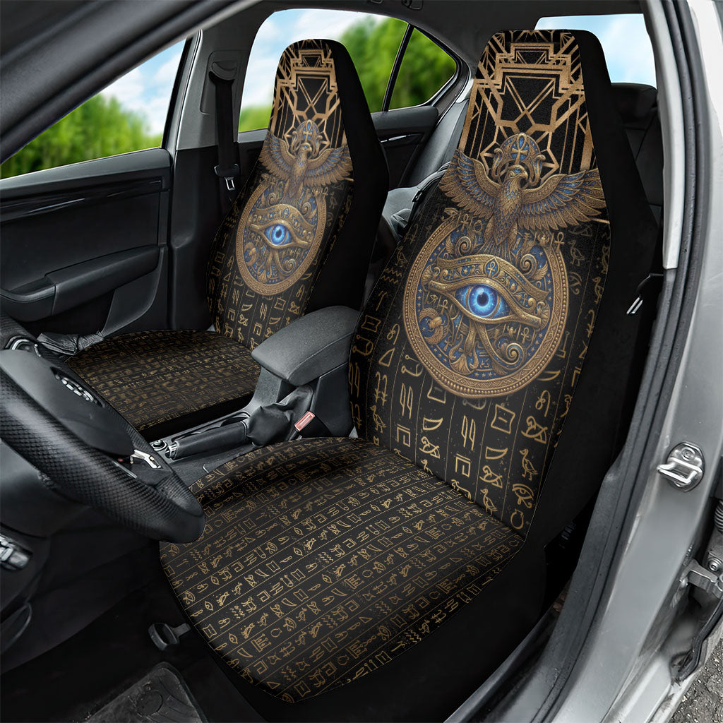 Egypt Eye of Horus Car Seat Cover Hieroglyphics Patterns Retro Style