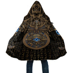 Egypt Eye of Horus Cloak Hieroglyphics Patterns Retro Style