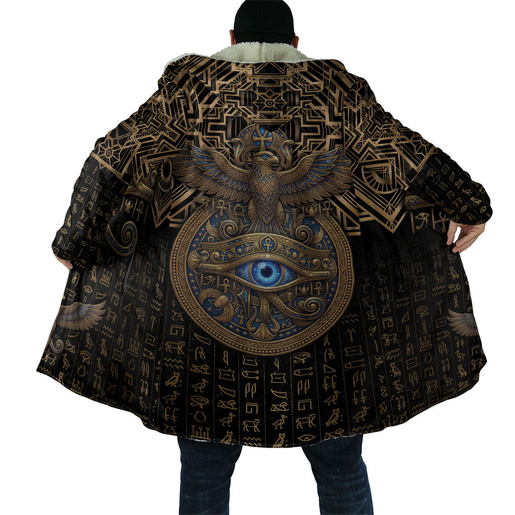 Egypt Eye of Horus Cloak Hieroglyphics Patterns Retro Style