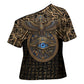 Egypt Eye of Horus Cross Shoulder Shirt Hieroglyphics Patterns Retro Style