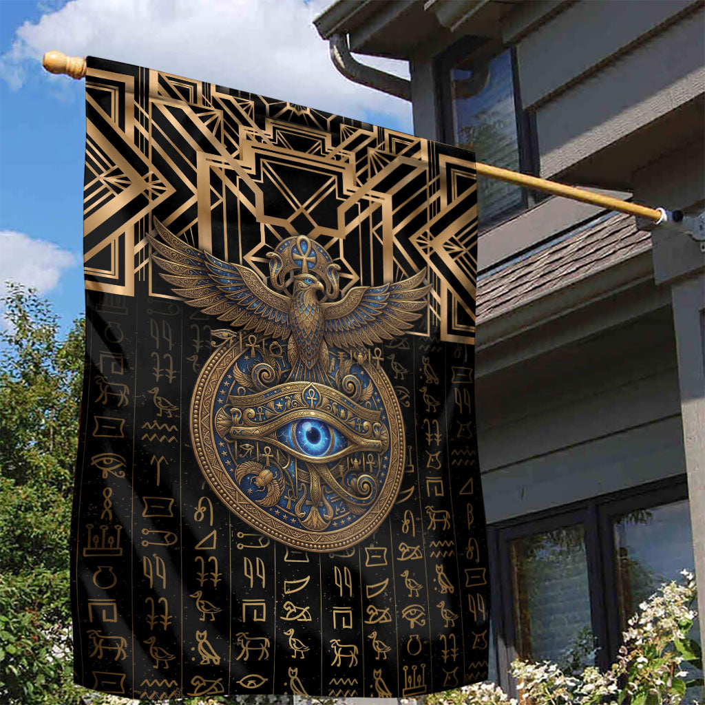 Egypt Eye of Horus Garden Flag Hieroglyphics Patterns Retro Style