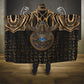 Egypt Eye of Horus Hooded Blanket Hieroglyphics Patterns Retro Style