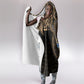 Egypt Eye of Horus Hooded Blanket Hieroglyphics Patterns Retro Style