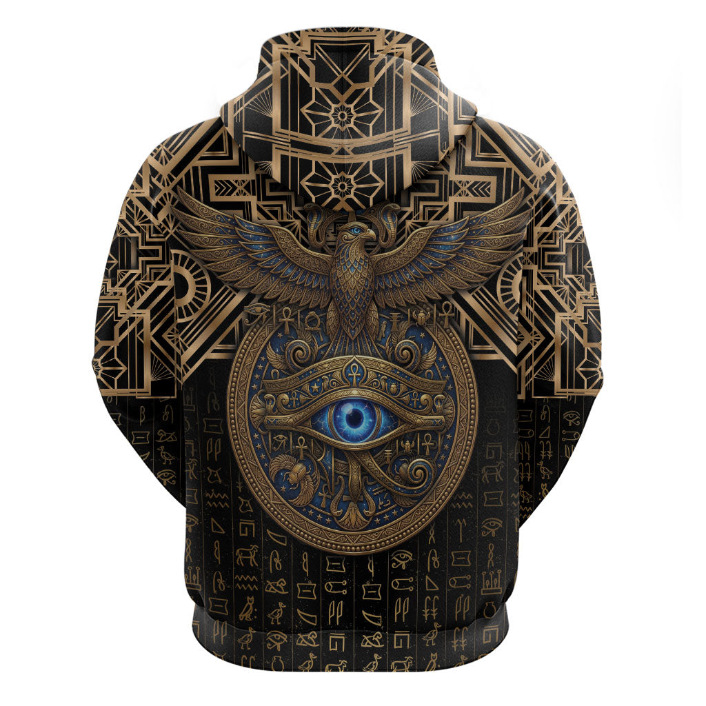 Egypt Eye of Horus Hoodie Hieroglyphics Patterns Retro Style