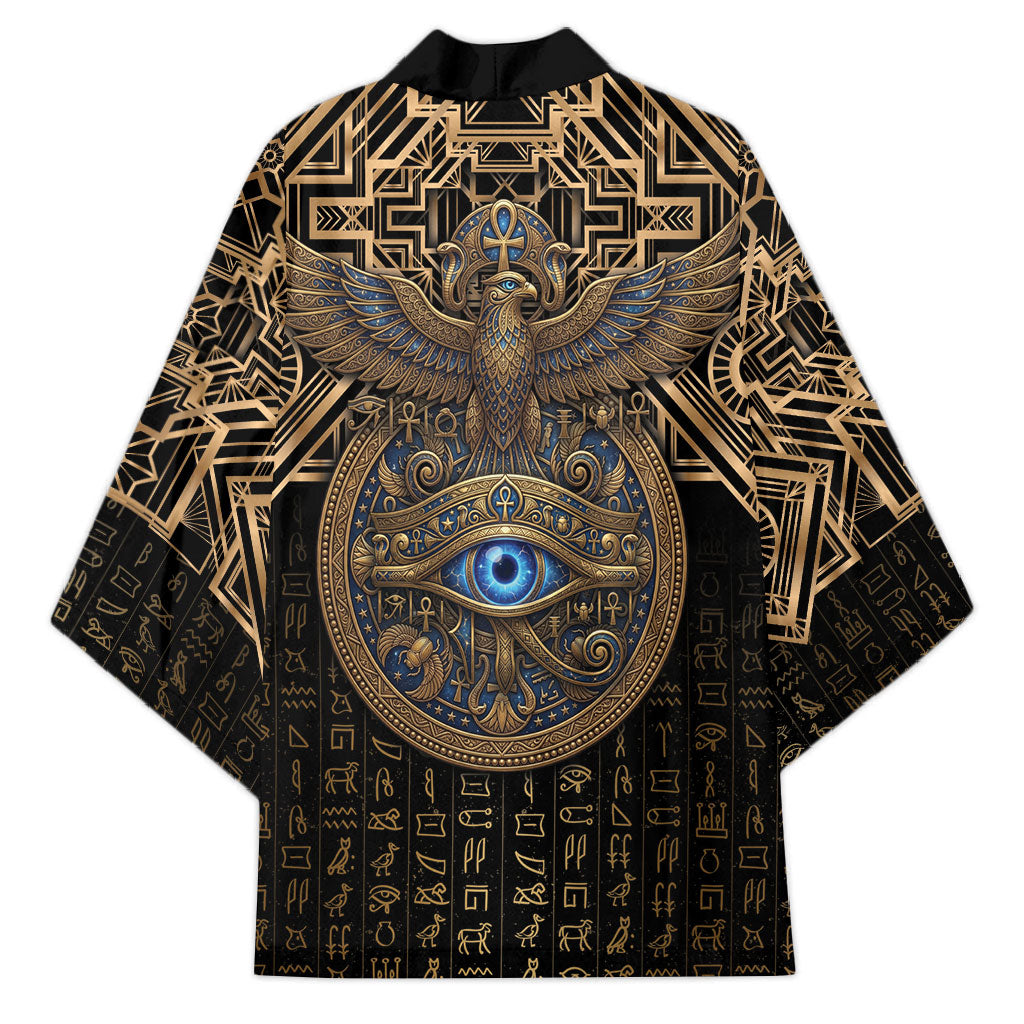 Egypt Eye of Horus Kimono Hieroglyphics Patterns Retro Style