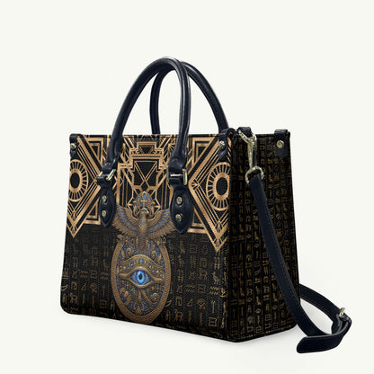 Egypt Eye of Horus Leather Bag Hieroglyphics Patterns Retro Style