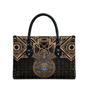 Egypt Eye of Horus Leather Bag Hieroglyphics Patterns Retro Style