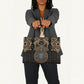 Egypt Eye of Horus Leather Bag Hieroglyphics Patterns Retro Style