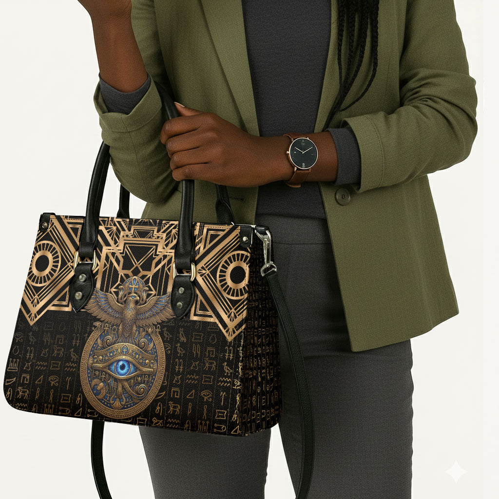 Egypt Eye of Horus Leather Bag Hieroglyphics Patterns Retro Style