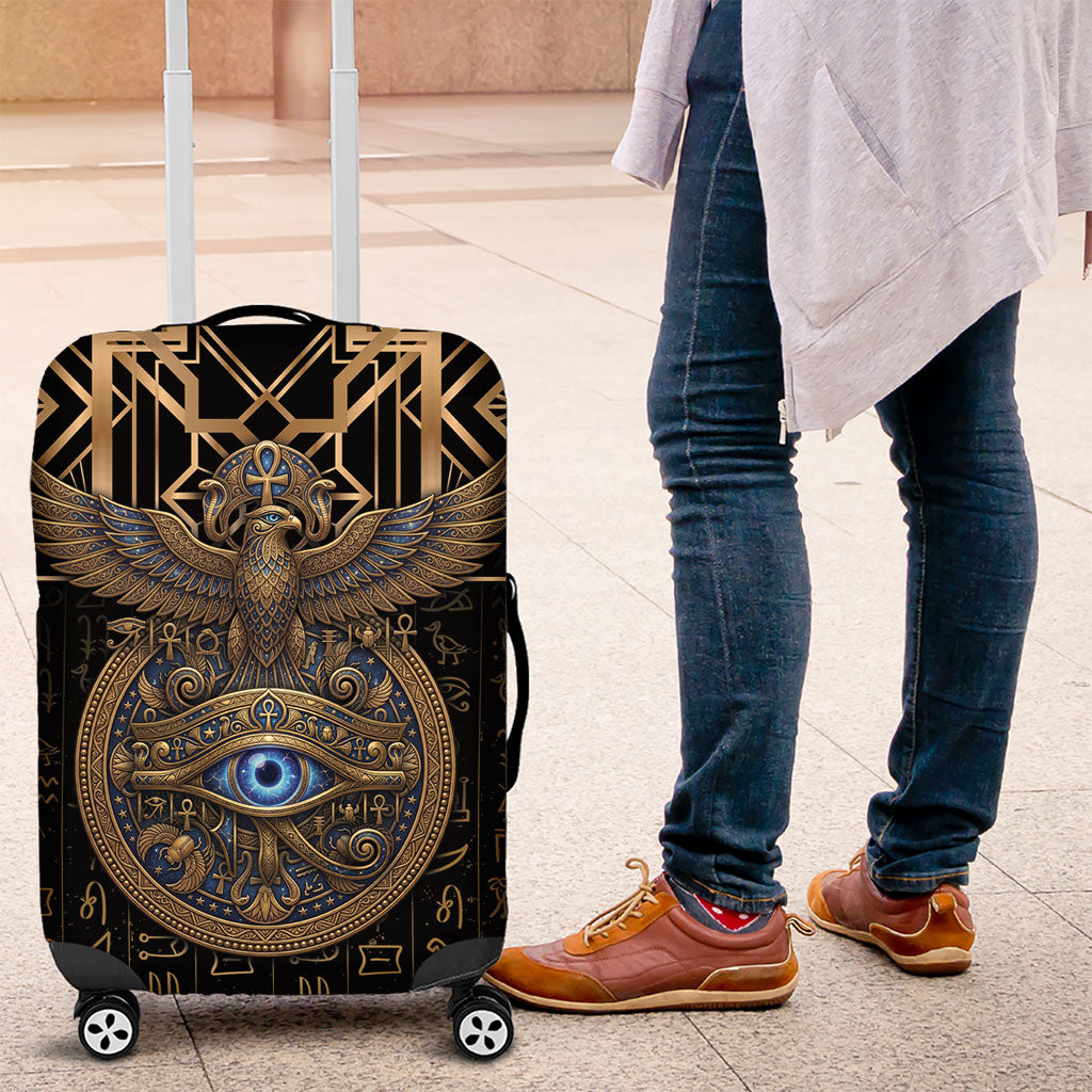 Egypt Eye of Horus Luggage Cover Hieroglyphics Patterns Retro Style