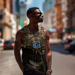 Egypt Eye of Horus Men Tank Top Hieroglyphics Patterns Retro Style