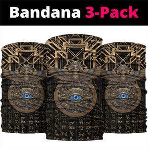 Egypt Eye of Horus Neck Gaiter Hieroglyphics Patterns Retro Style