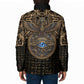 Egypt Eye of Horus Padded Jacket Hieroglyphics Patterns Retro Style