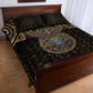 Egypt Eye of Horus Quilt Bed Set Hieroglyphics Patterns Retro Style