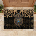 Egypt Eye of Horus Rubber Doormat Hieroglyphics Patterns Retro Style