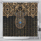 Egypt Eye of Horus Shower Curtain Hieroglyphics Patterns Retro Style