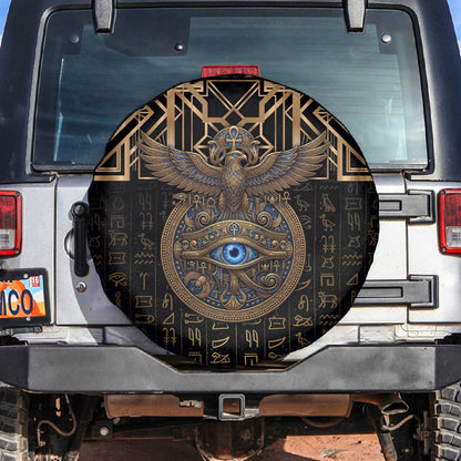 Egypt Eye of Horus Spare Tire Cover Hieroglyphics Patterns Retro Style
