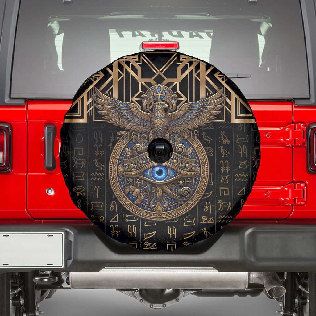 Egypt Eye of Horus Spare Tire Cover Hieroglyphics Patterns Retro Style