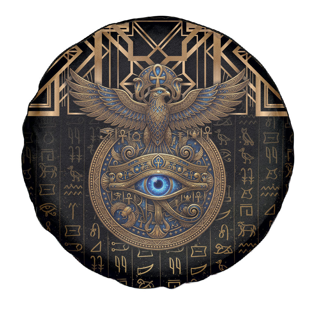 Egypt Eye of Horus Spare Tire Cover Hieroglyphics Patterns Retro Style
