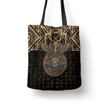 Egypt Eye of Horus Tote Bag Hieroglyphics Patterns Retro Style