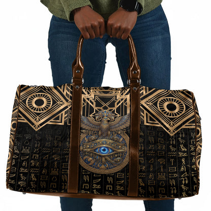 Egypt Eye of Horus Travel Bag Hieroglyphics Patterns Retro Style
