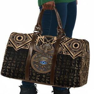 Egypt Eye of Horus Travel Bag Hieroglyphics Patterns Retro Style