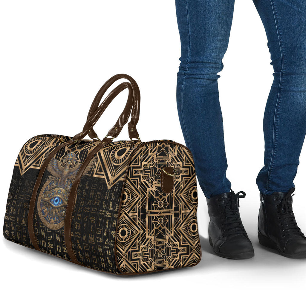 Egypt Eye of Horus Travel Bag Hieroglyphics Patterns Retro Style