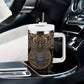 Egypt Eye of Horus Tumbler With Handle Hieroglyphics Patterns Retro Style