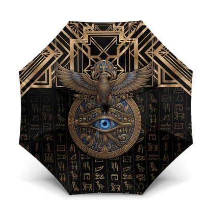 Egypt Eye of Horus Umbrella Hieroglyphics Patterns Retro Style