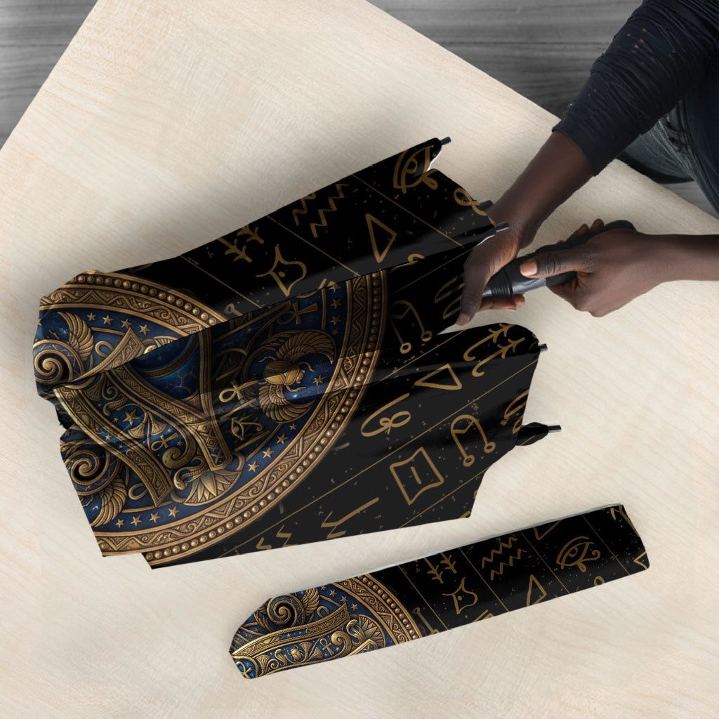 Egypt Eye of Horus Umbrella Hieroglyphics Patterns Retro Style