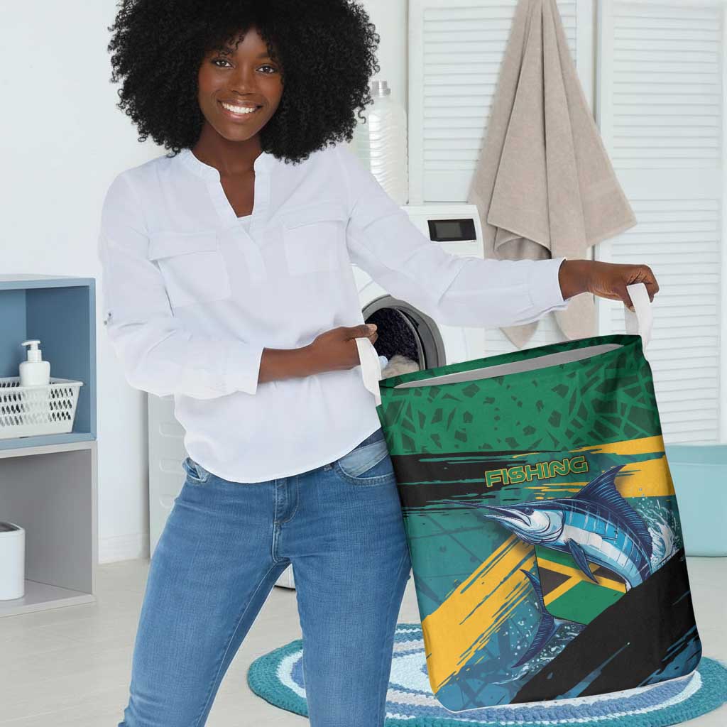 Afro-Jamaicans Fishing Laundry Basket Blue Marlin Fish
