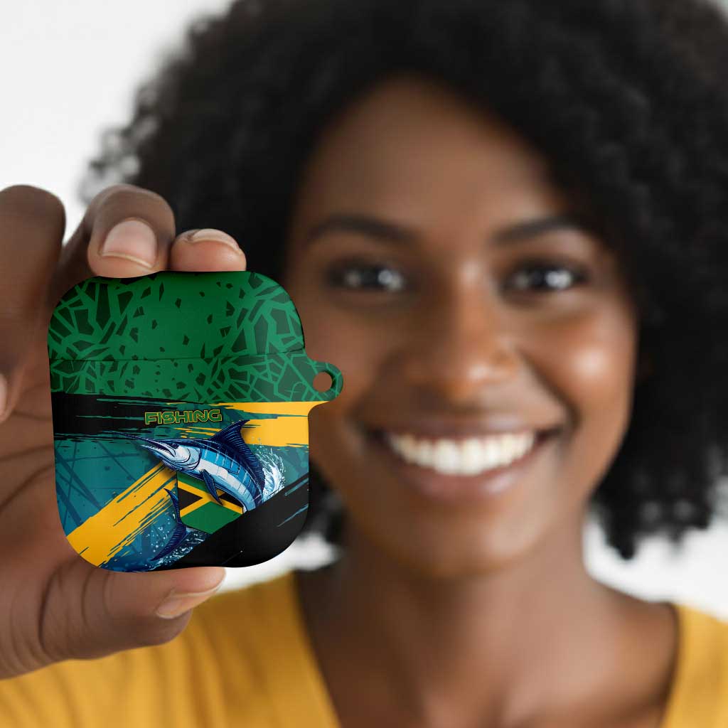 Afro-Jamaicans Fishing AirPods Case Blue Marlin Fish