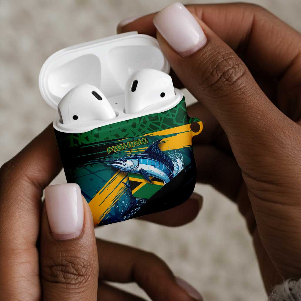Afro-Jamaicans Fishing AirPods Case Blue Marlin Fish